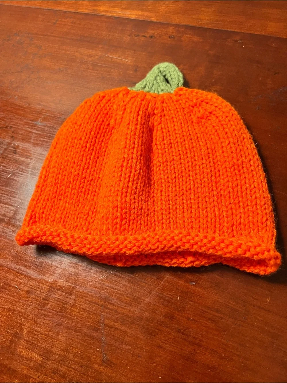 Orange Pumpkin Knit Hat - Kids Costume Hat